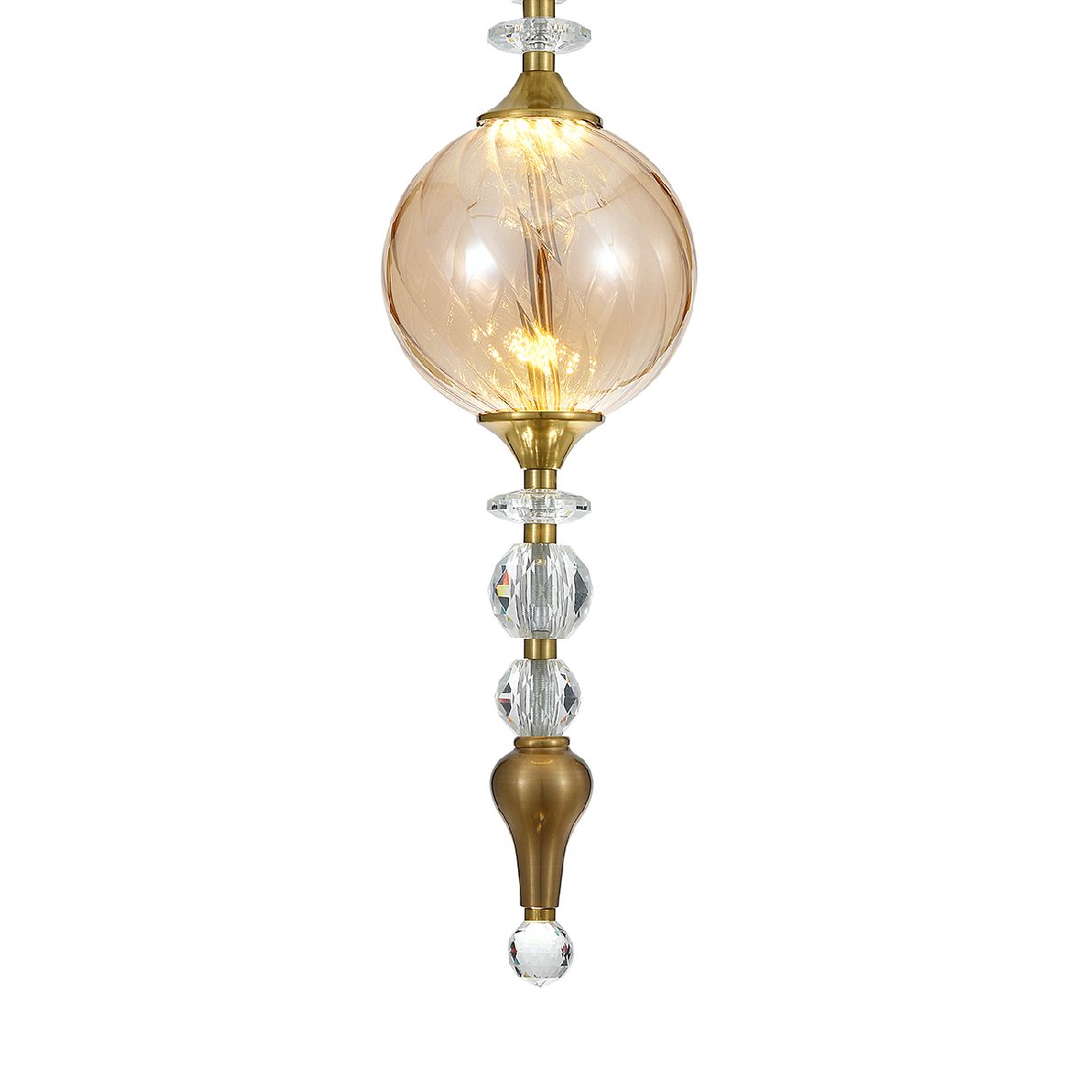 Подвесной светильник шар Indigo Sorpresa 11056/1P Amber V000190L