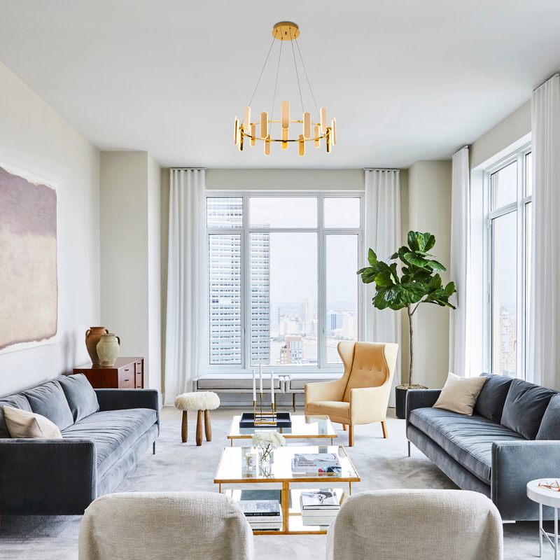 Подвесной светодиодный светильник Eurosvet Riddle 90206/16 золото