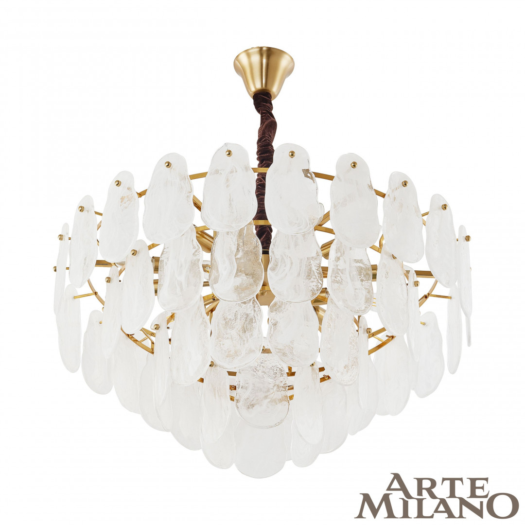 Подвесная люстра Arte Milano 2853.D750.H390.E14.18 G