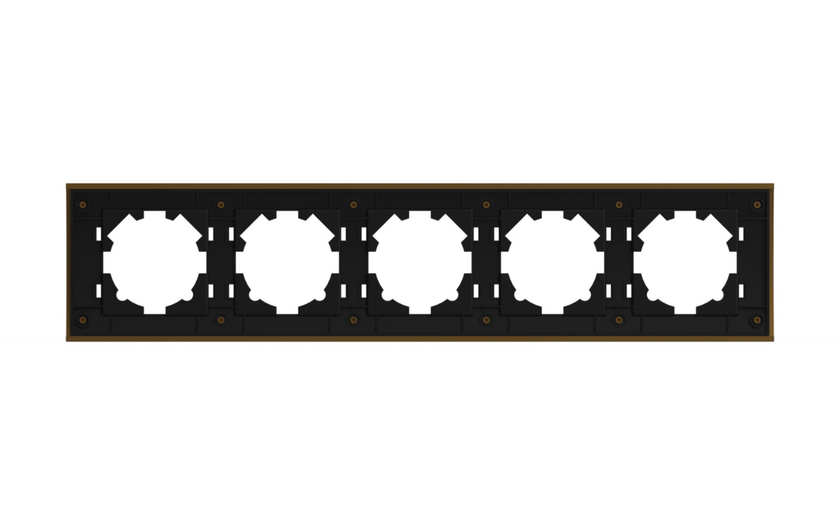 Рамка пятиместная ELBI Zena Platin 500-073500-250