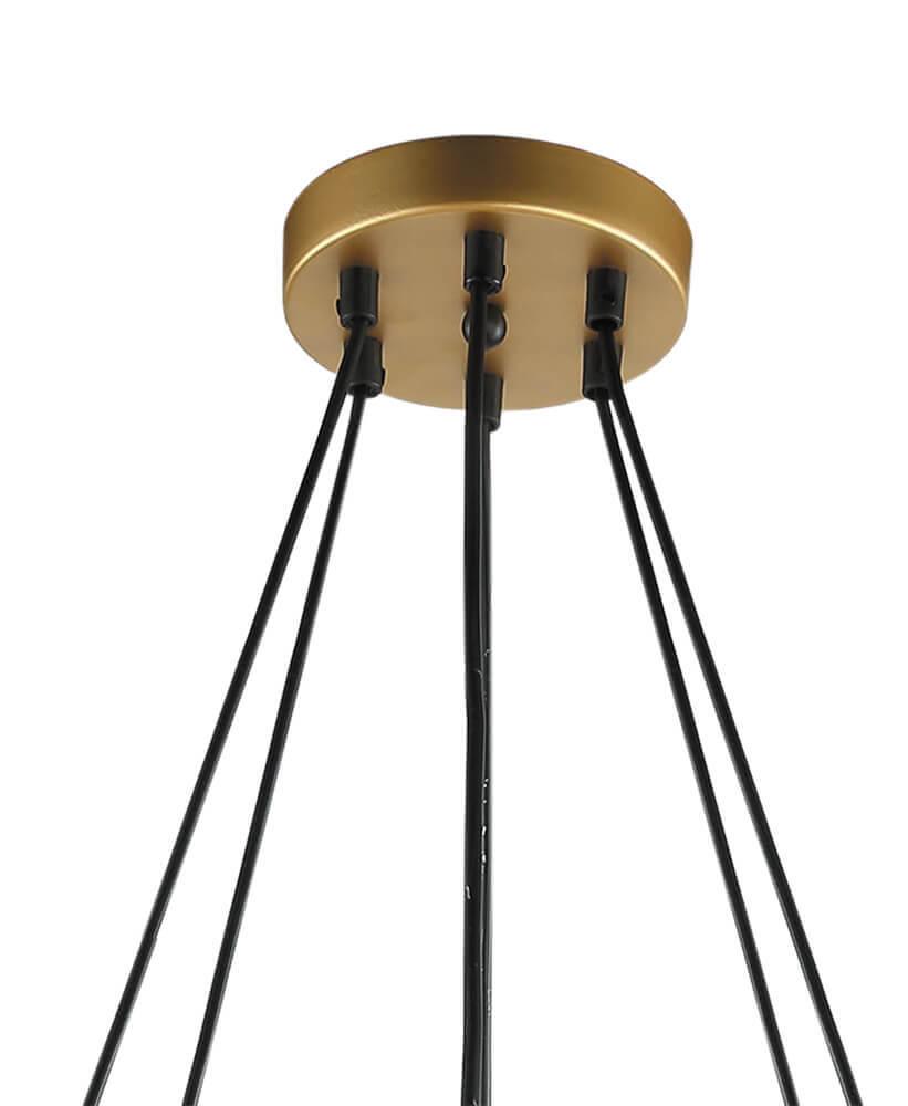 Подвесная люстра Lumien Hall Ноэль 4005/5P-GD-BK