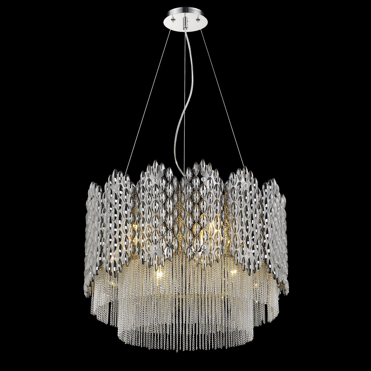 Подвесная люстра DeLight Collection P68067-8 smoke