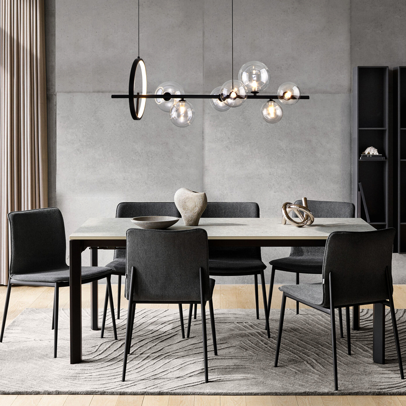 Подвесной светильник Eurosvet Sorento 90167/8 черный Smart