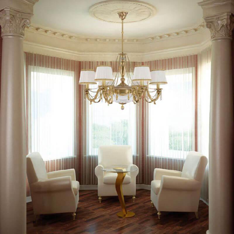 Подвесная люстра Kutek Baccara BAC-ZW-3+1 (P/A)