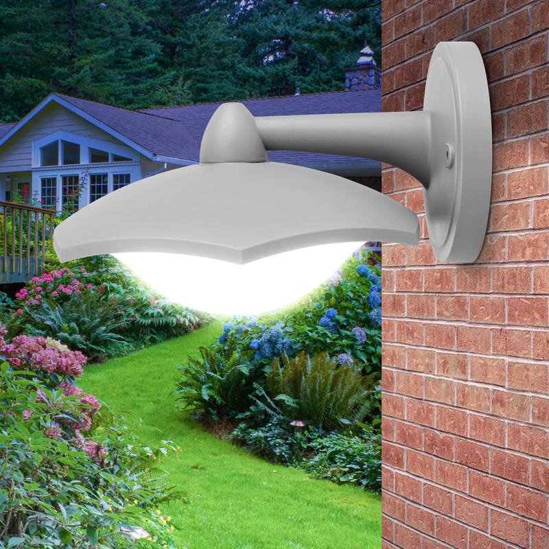 Уличный настенный светильник Эра ДБУ 07-8-007 У1 «Дели 5» белый Б0057528