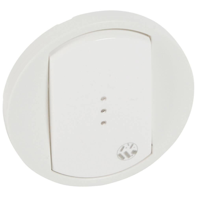 Клавиша Legrand Celiane выключателя с подсветкой антибактериальная белая 067742