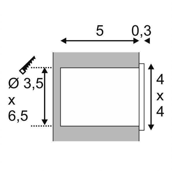 Мебельный светодиодный светильник SLV Dekled 112240