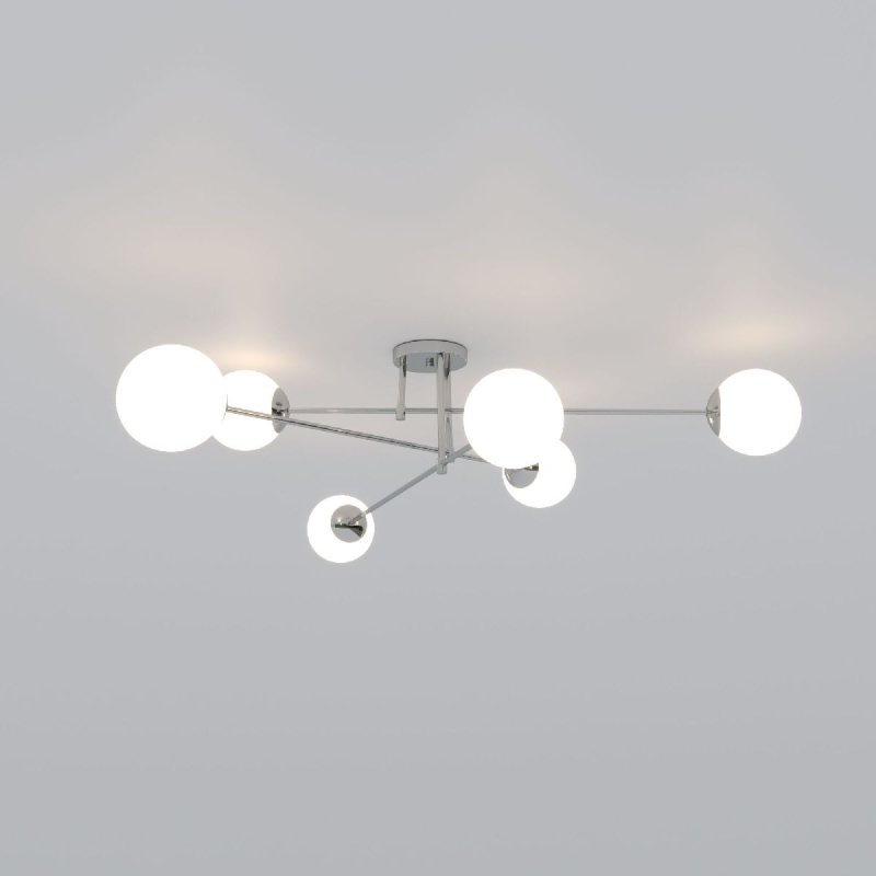 Потолочная люстра Eurosvet Netz 30181/6 хром Smart a062216