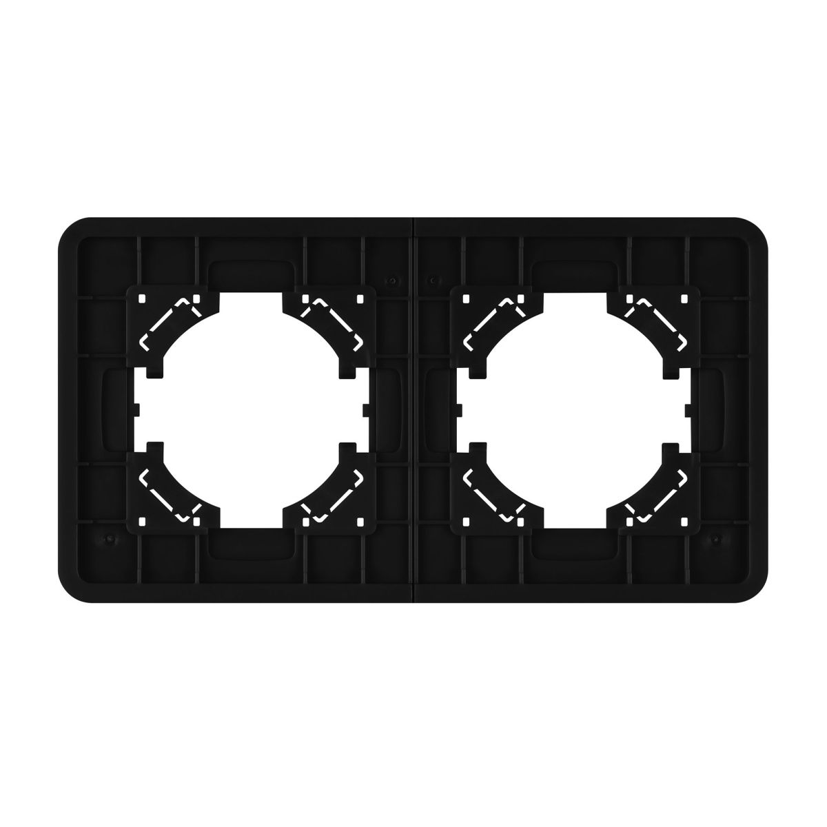 Рамка на 2 поста алюминиевая Arlight FRM-AKIRY-AL-2-BK 049725