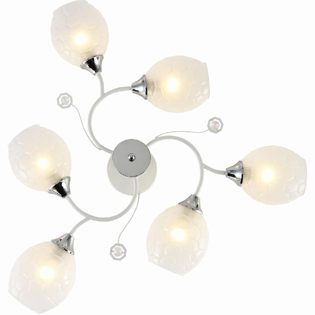 Люстра на штанге Reluce 11364-0.3-06B WH+CR