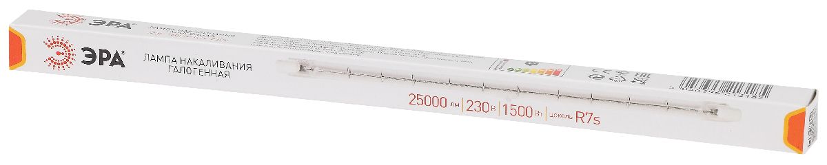 Лампа галогенная Эра R7S 1500W 3000K J254-1500W-R7s-230V Б0048497