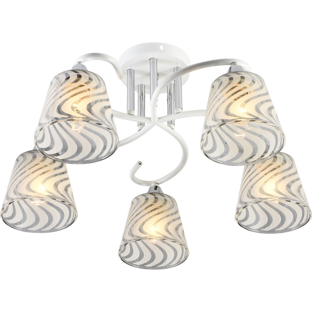 Люстра на штанге Reluce 01391-0.3-05 WH+CR