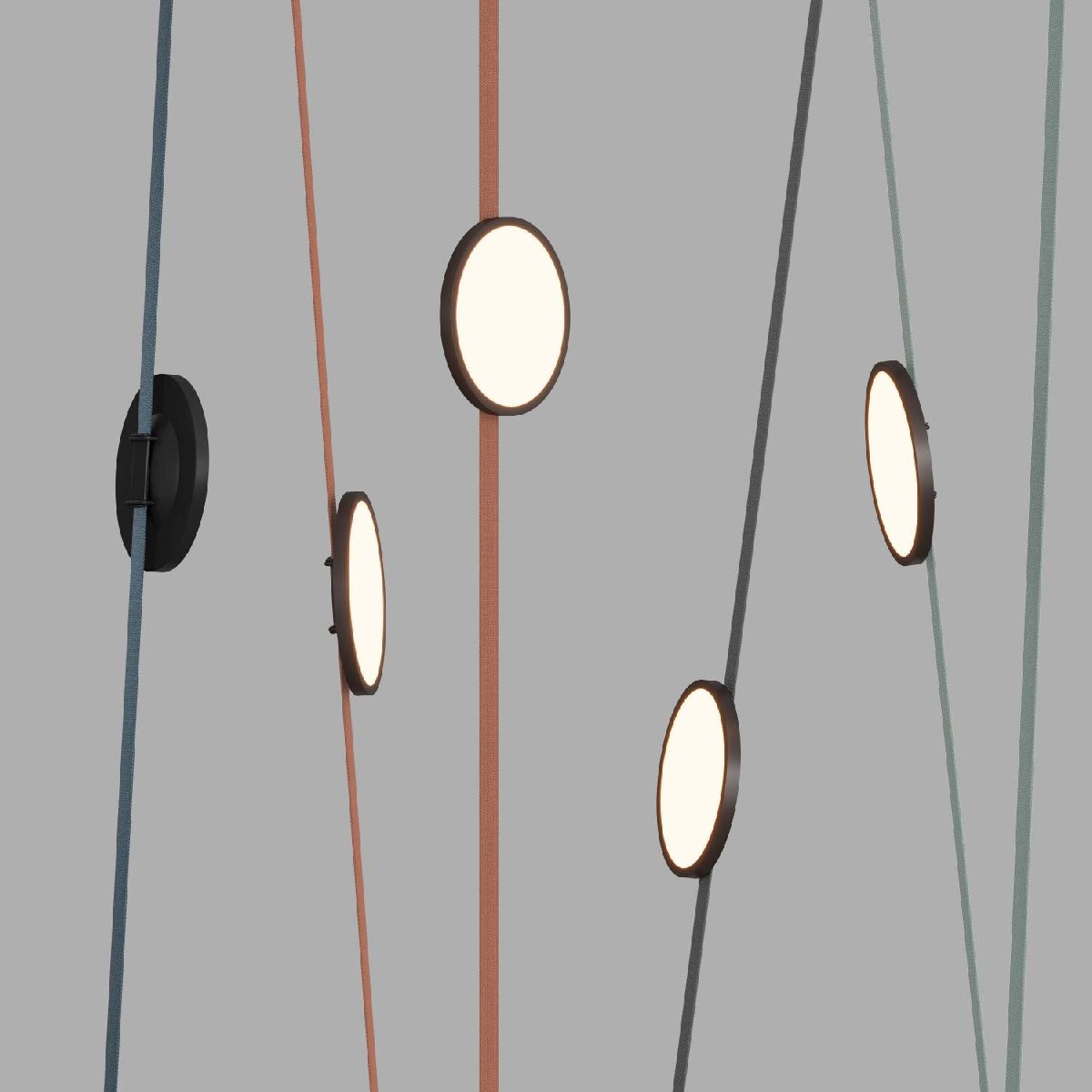 Трековый однофазный светильник Denkirs Belty Flow DK5567-BK