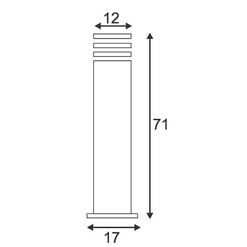 Уличный светильник SLV Rusty 229420