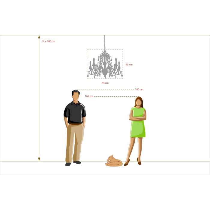 Подвесная люстра Chiaro Версаче 254018608