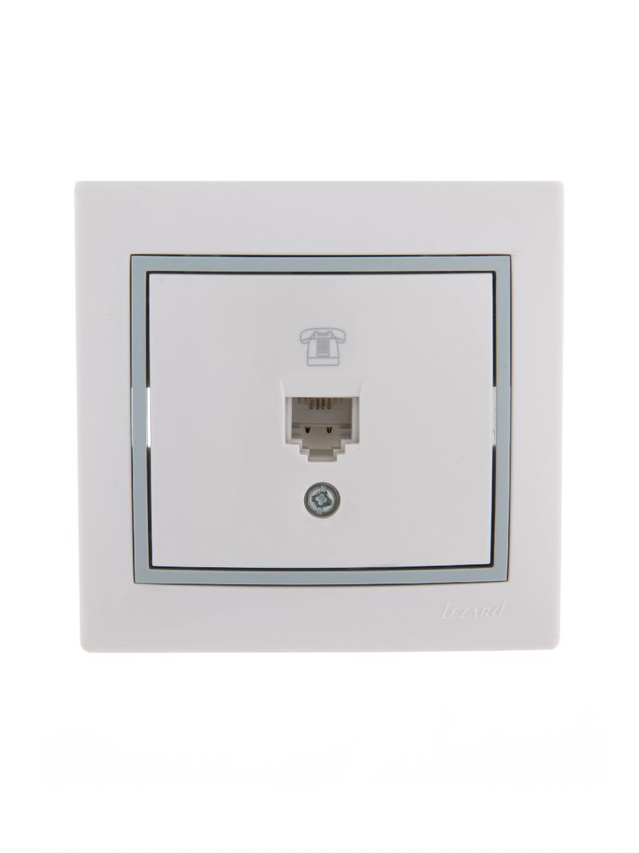 Розетка телефонная евро Lezard Mira 701-0215-137