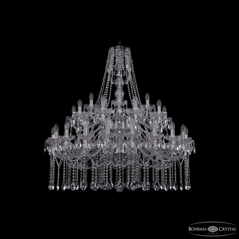 Подвесная люстра Bohemia Ivele Crystal 1413/20+10+5/400/2d Ni