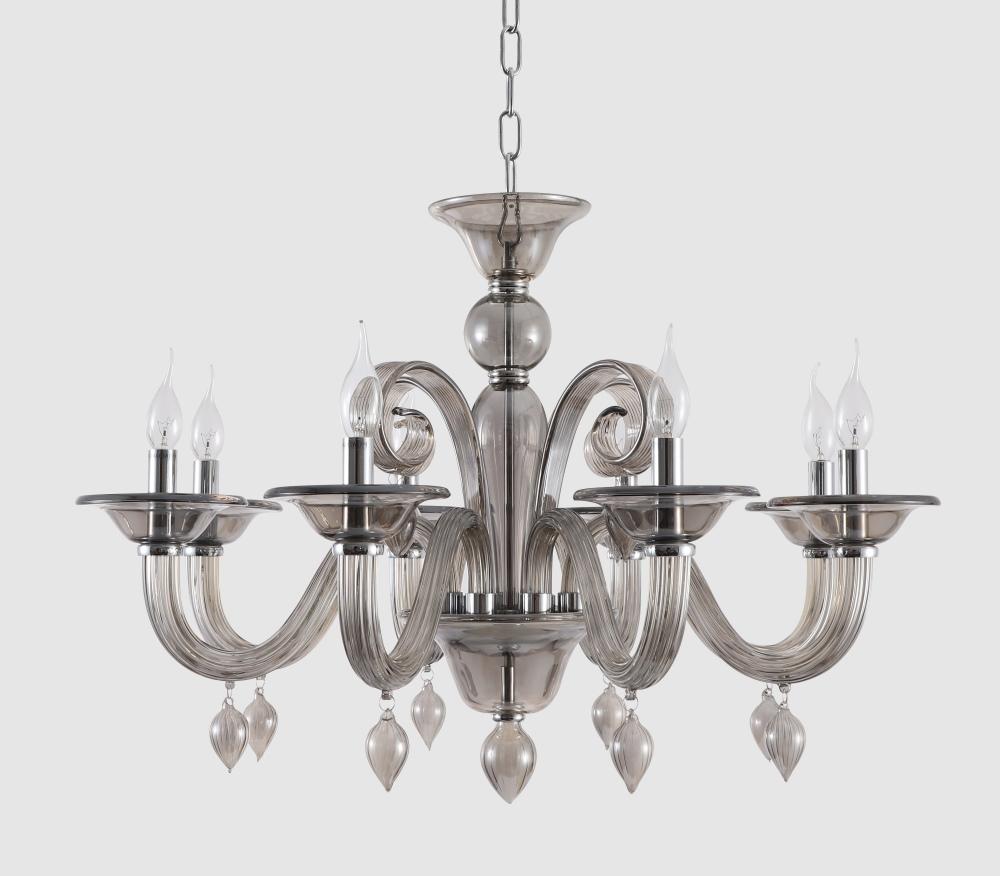 Подвесная люстра Crystal Lux Caetano SP-PL8 Smoke