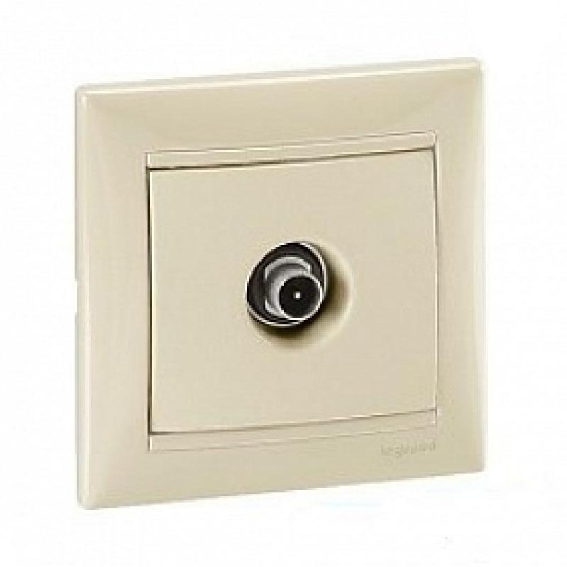 Розетка TV оконечная Legrand Valena слоновая кость 774330