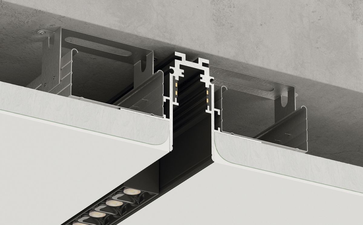 Шинопровод магнитный Luminotti Genesis L.399.2M.BK