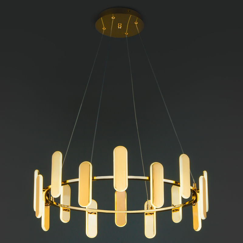 Подвесной светодиодный светильник Eurosvet Riddle 90206/16 золото