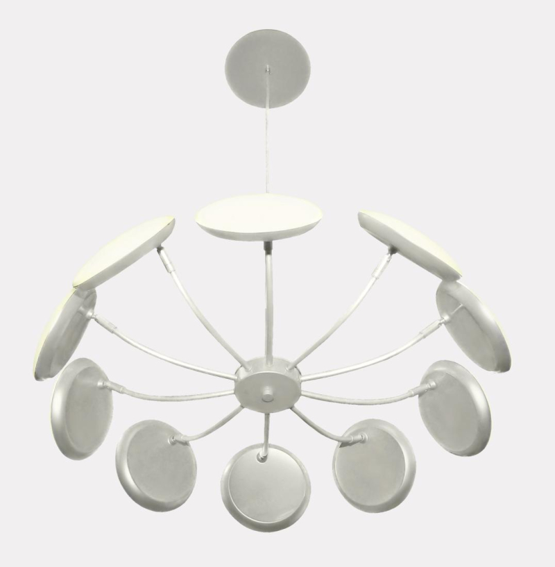 Подвесная светодиодная люстра Crystal Lux Maxime SP10 D600 Silver