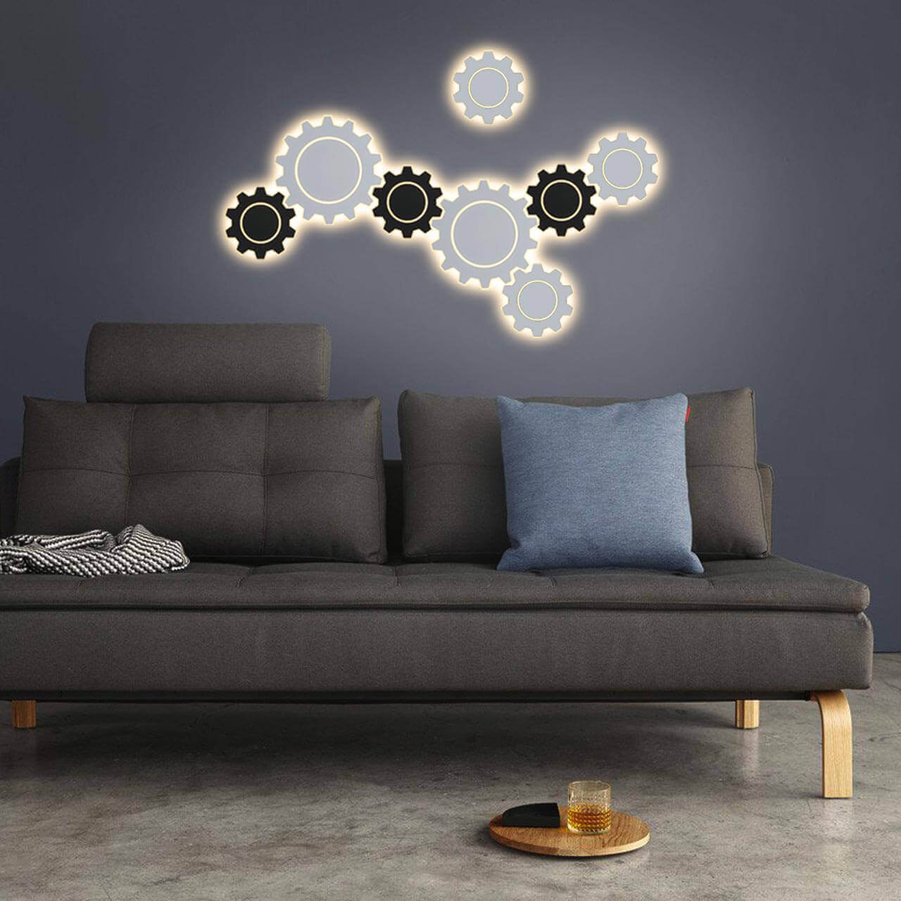 Настенный светодиодный светильник Elektrostandard Gear M LED черный MRL LED 1095 4690389125362