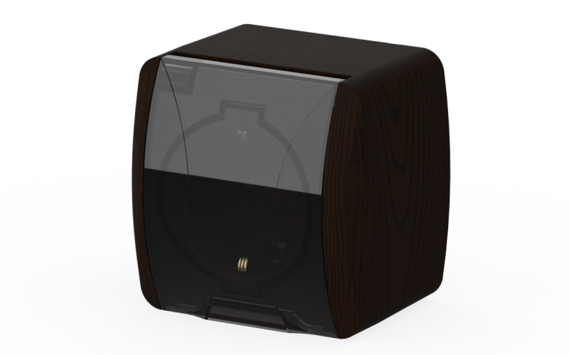 Розетка с откидной крышкой с заземлением ELBI Alsu 504-000400-218