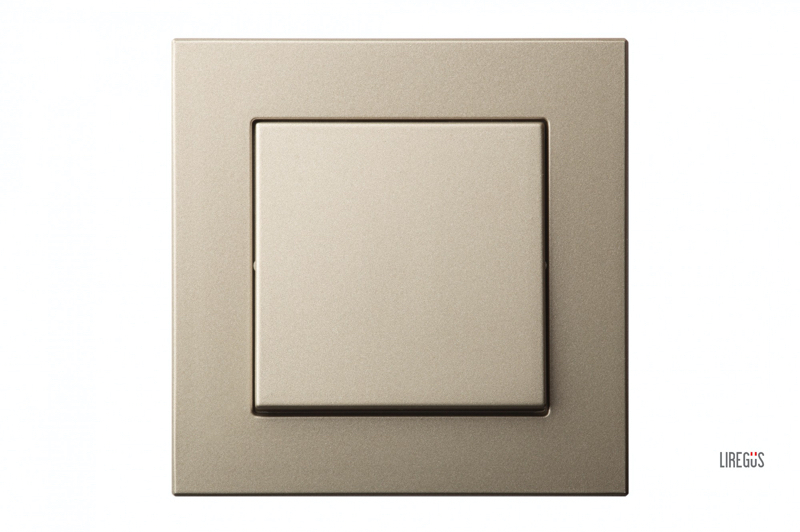 Выключатель одноклавишный Liregus Epsilon 28-3000