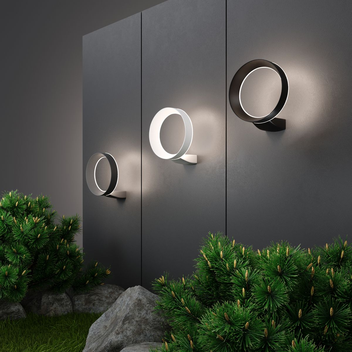 Уличный настенный светильник Elektrostandard Ring 4690389175961