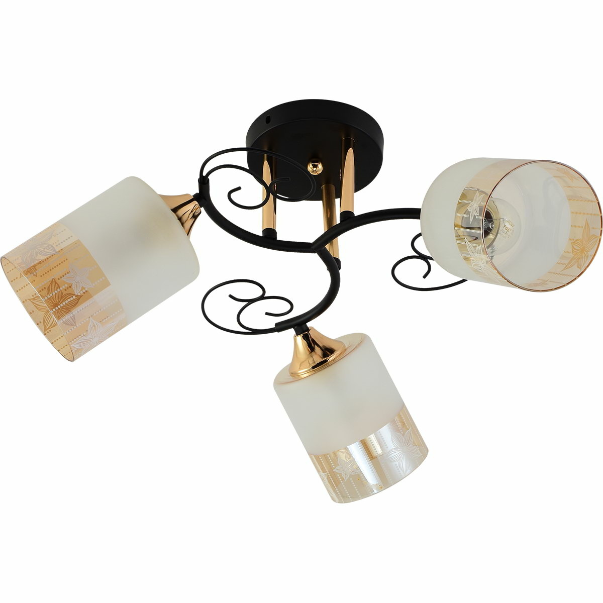 Люстра на штанге Reluce 01315-0.3-03 BK+FGD