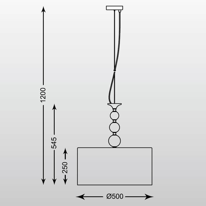 Подвесная люстра Zumaline REA RLD93163-1B