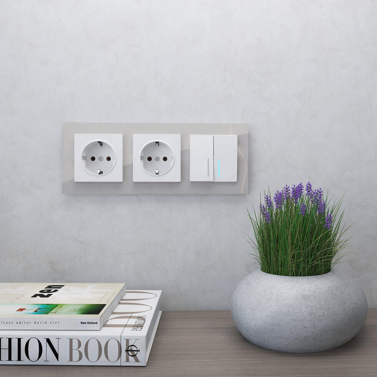 Рамка на 3 поста Werkel Favorit дымчатый W0031117 4690389159862