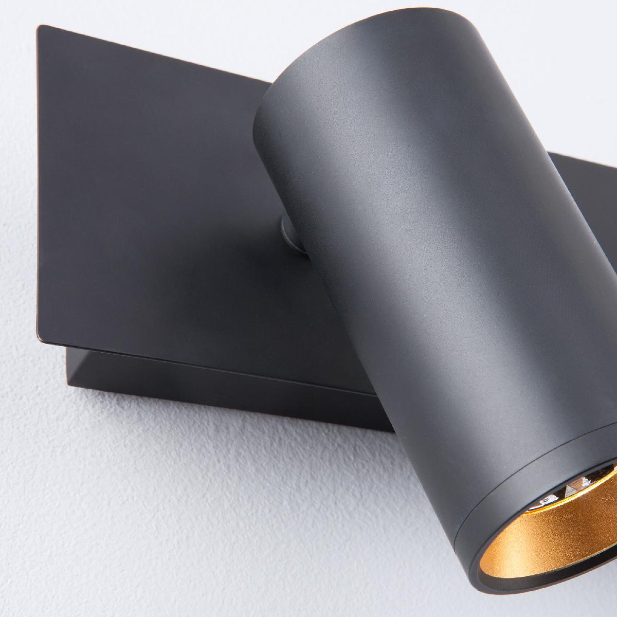 Настенный светодиодный светильник Eurosvet Fleur 20066/3 LED черный/золото