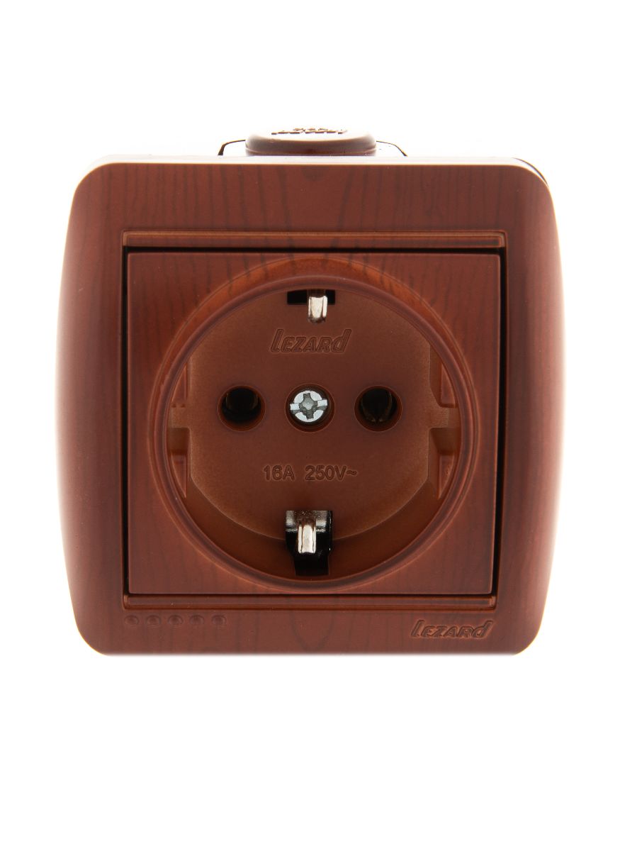 Розетка с/з Lezard Nata 710-0600-122