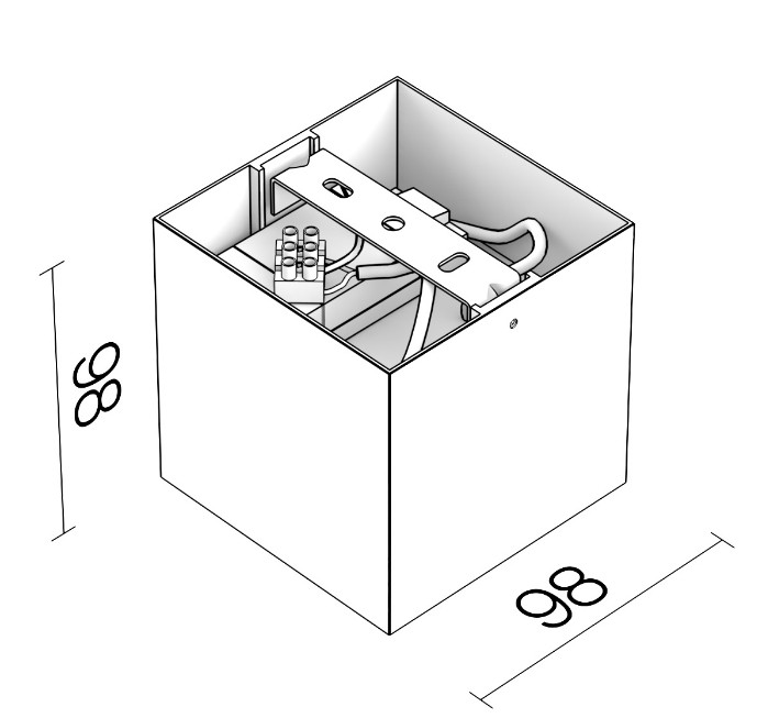 Накладной светильник Ledron SKY OK Black-Gold 00000013707