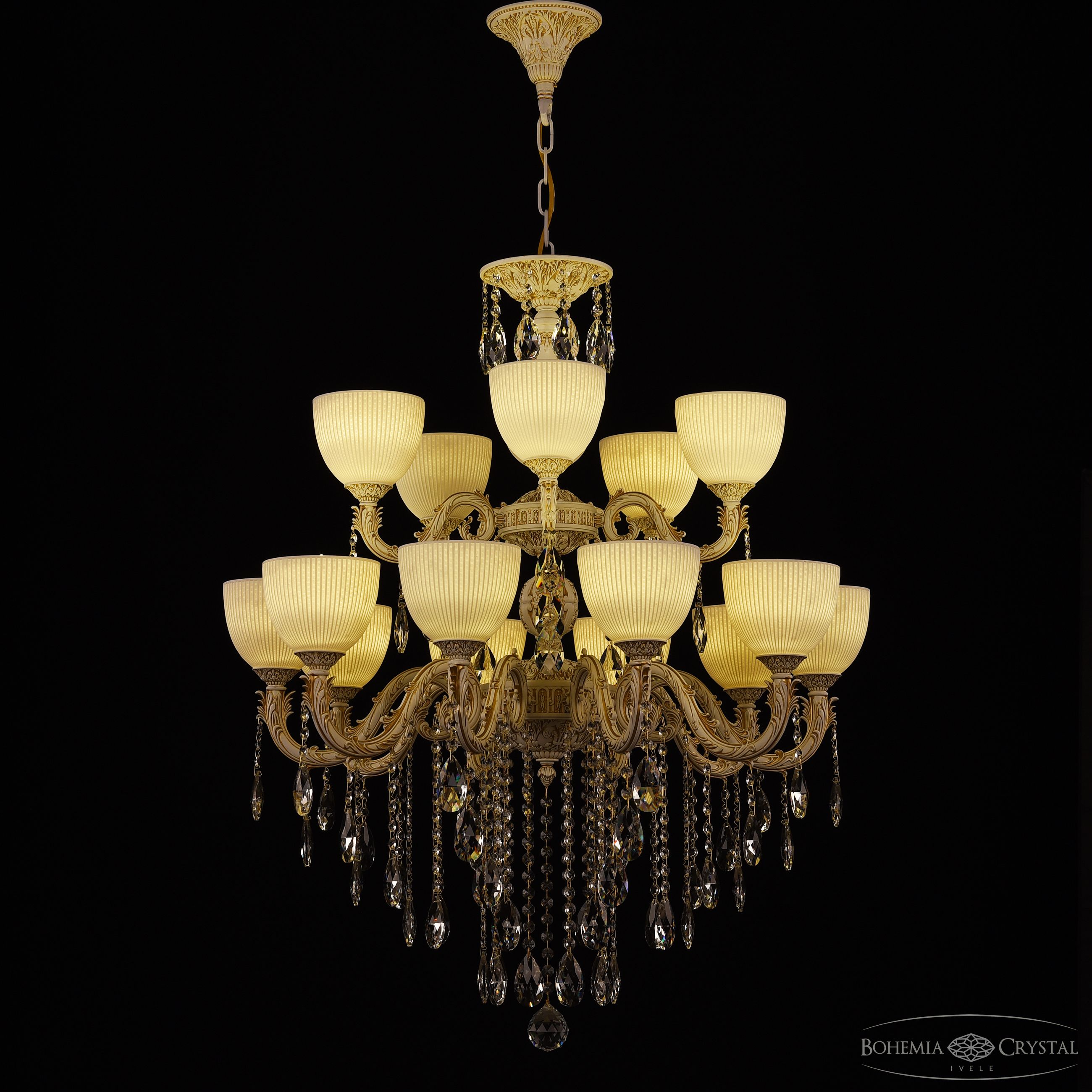 Подвесная люстра Bohemia Ivele Crystal AL79101/10+5/250/2D B WMG P1 U Line