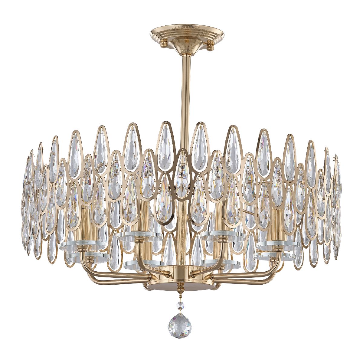 Люстра на штанге Arte Milano Sorrento 372009/8/250/580 GD