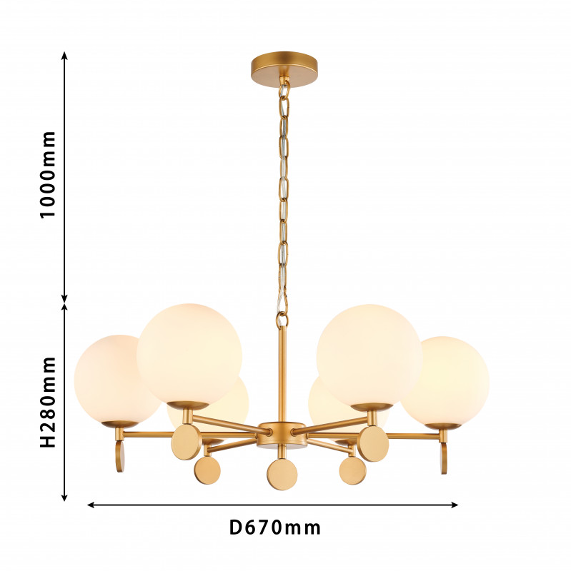 Подвесная люстра Favourite Absolute 2928-6P