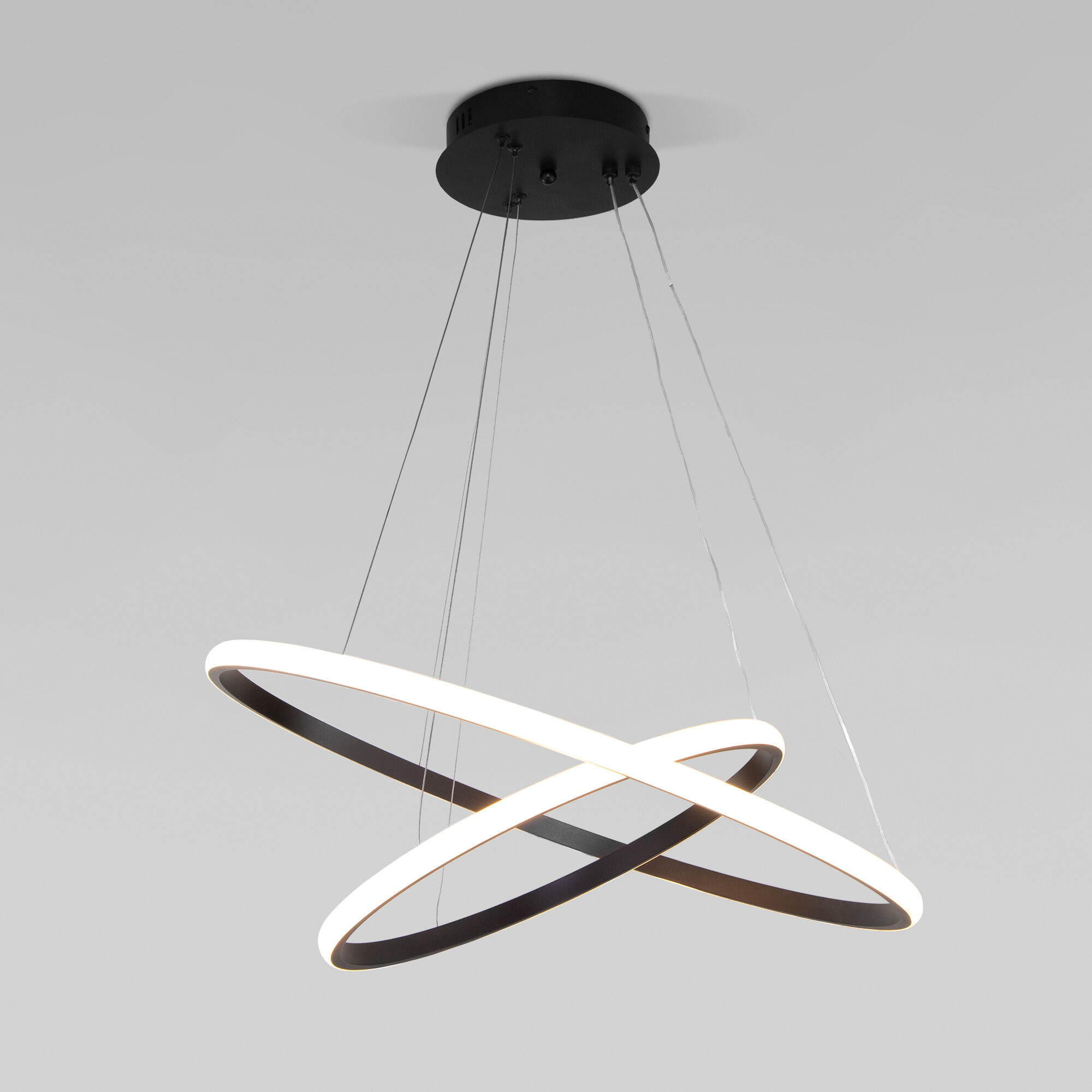 Подвесная люстра с пультом Eurosvet Collars 90264/2 черный