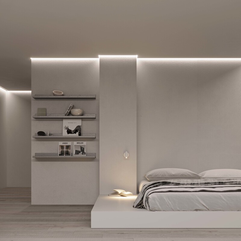 Алюминиевый профиль Arlight ARH-СEIL-S14-SHADOW-2000 WHITE 038594