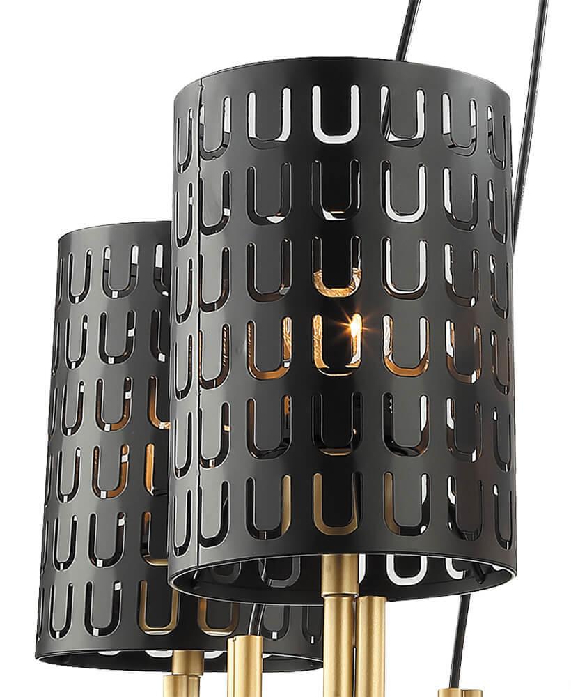 Подвесная люстра Lumien Hall Ноэль 4005/3P-GD-BK