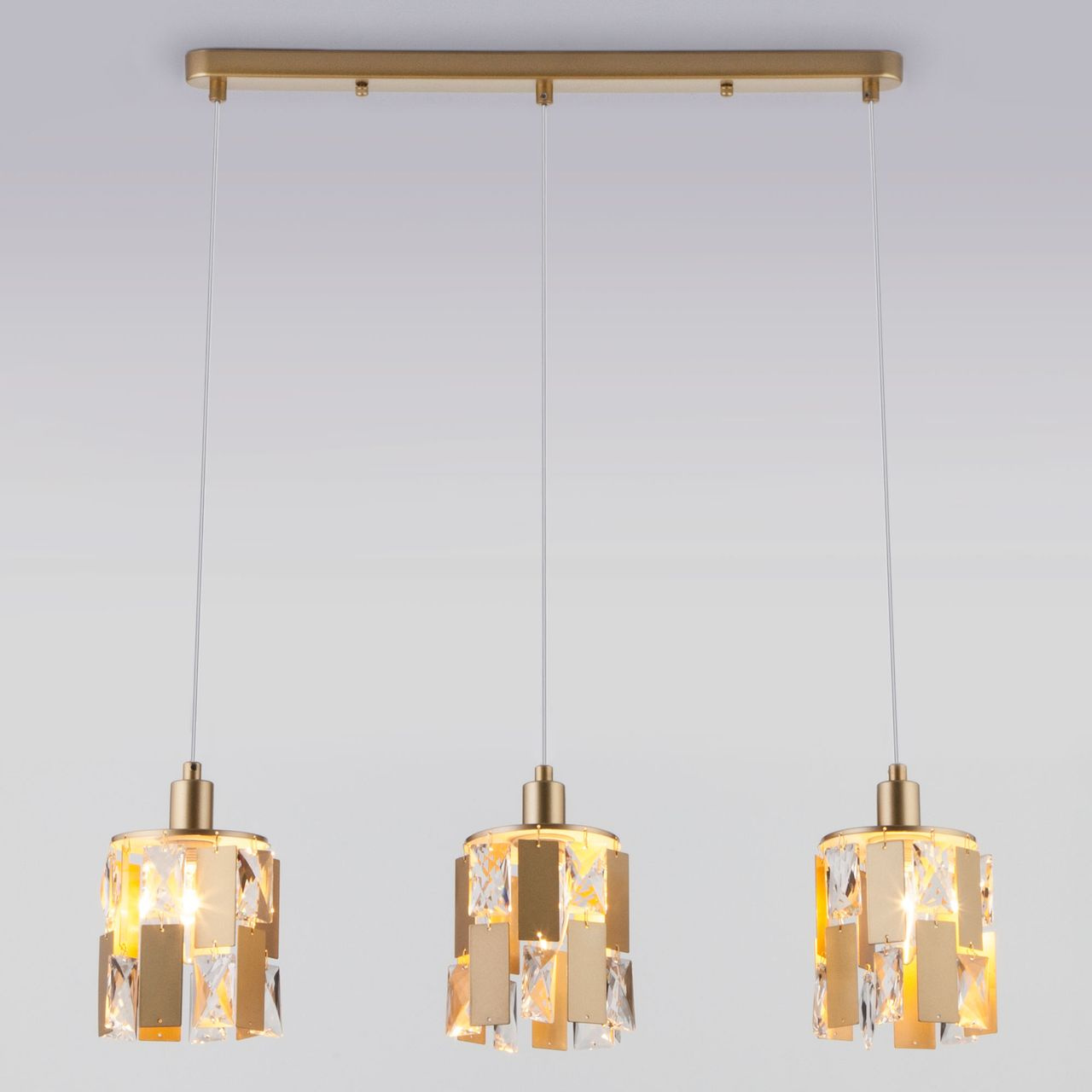 Подвесной светильник Eurosvet Scoppio 50101/3 перламутровое золото