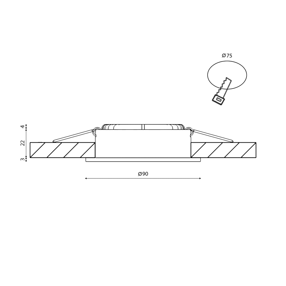 Встраиваемый светильник DesignLed FA-NIA-179612EA-WH-WW 003549