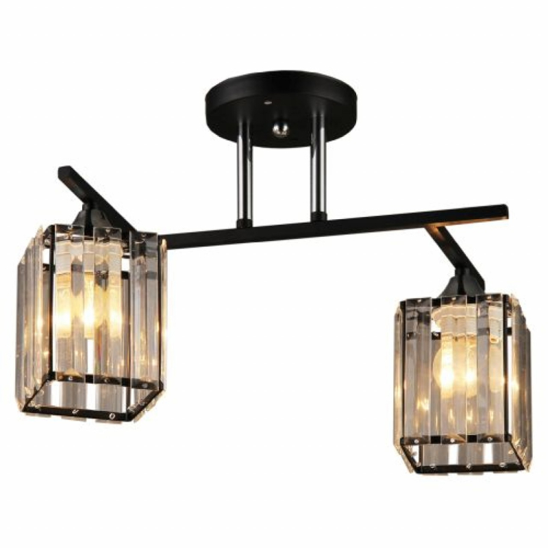 Люстра на штанге IMEX MD.3278-2-S BK+CH