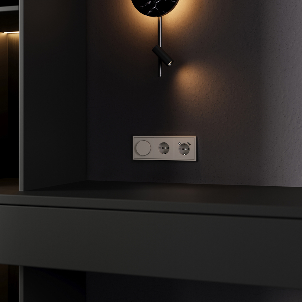 Накладка для светорегулятора поворотно-нажимного Voltum S70 (капучино) VLS002014