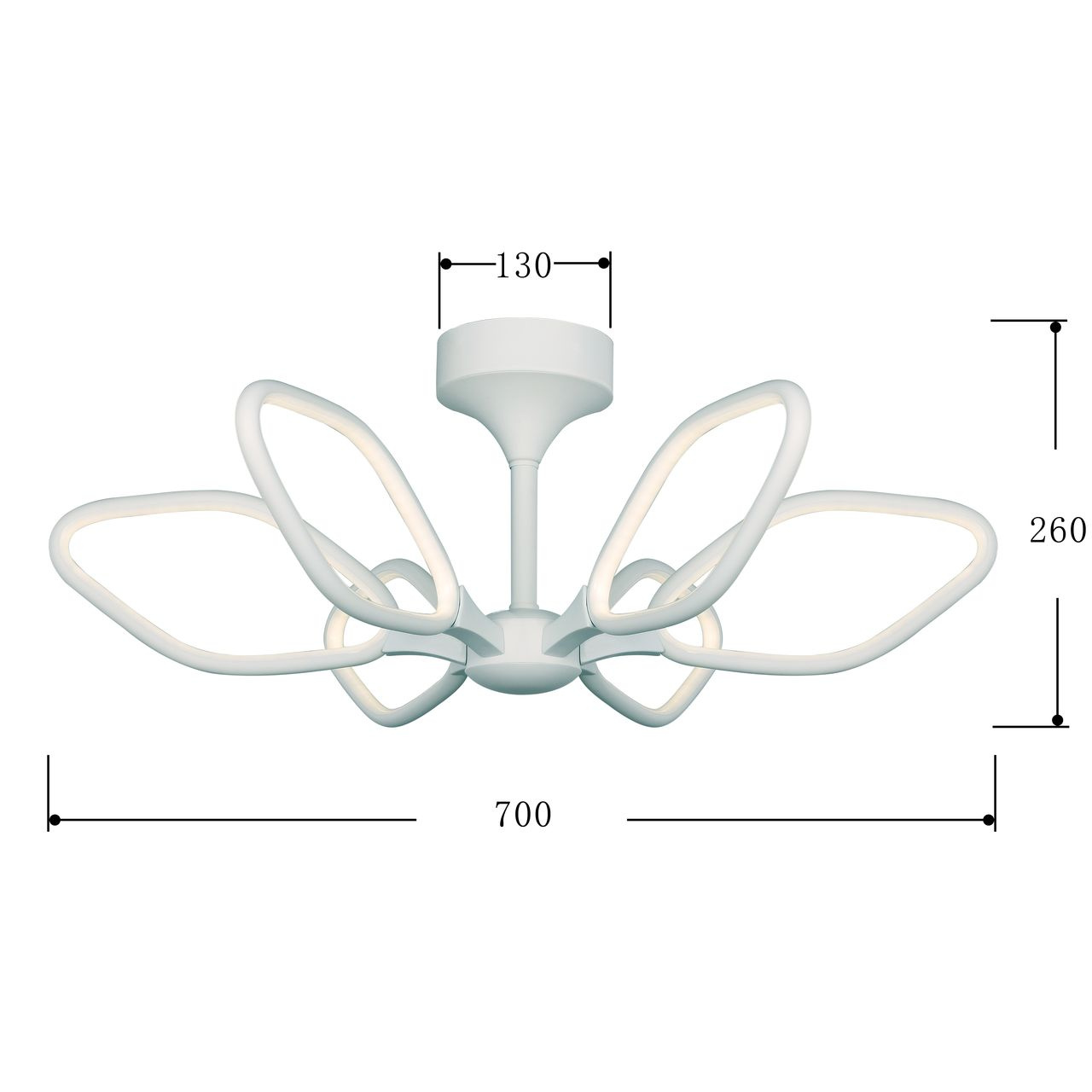 Потолочная светодиодная люстра Favourite Borges 2562-6U