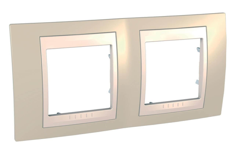 Рамка 2-постовая Schneider Electric Unica Хамелеон MGU6.004.567