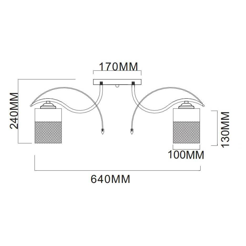 Потолочная люстра Rivoli Hulda 9068-308 Б0047526
