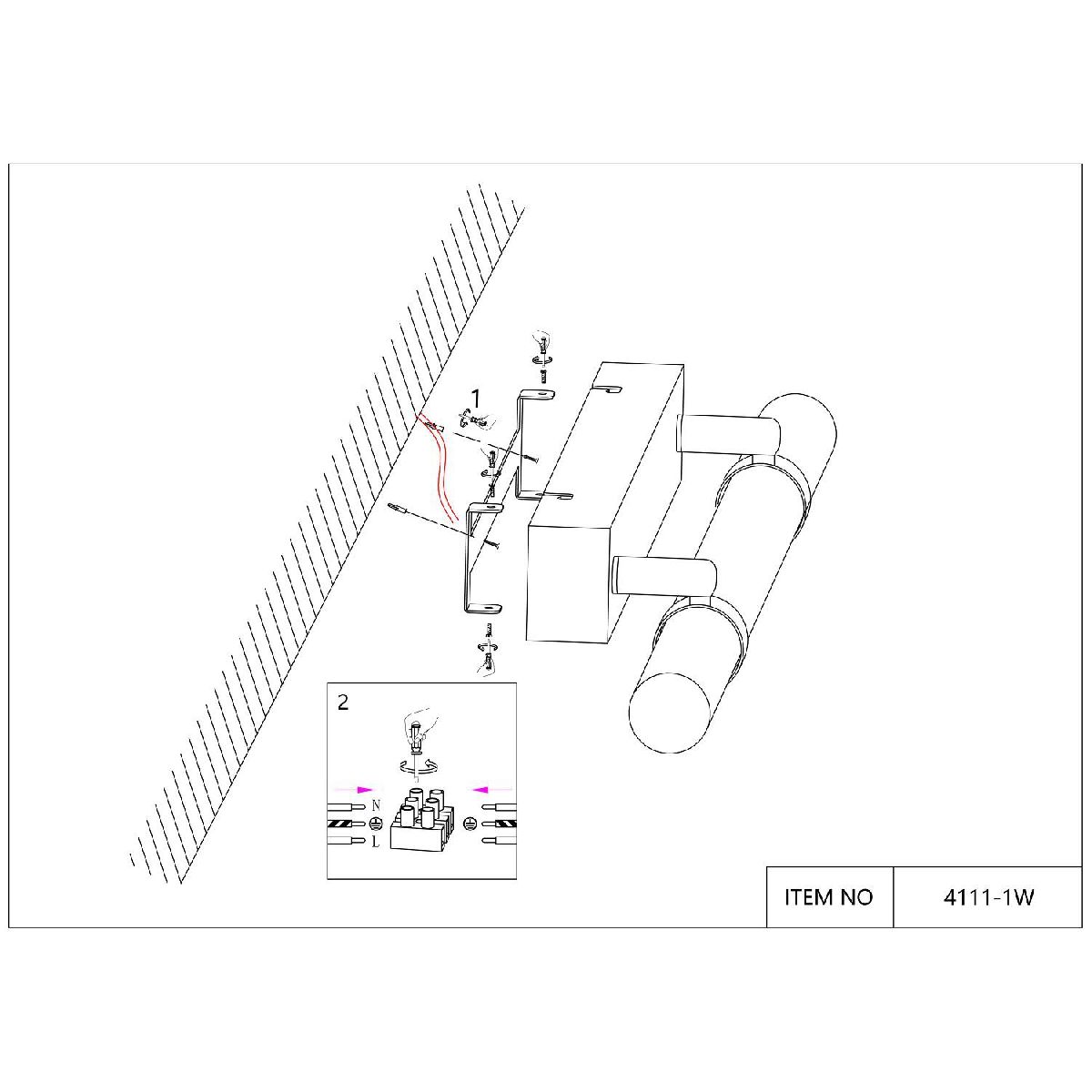 Настенный светильник Favourite Cuero 4111-1W